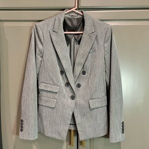Express suit jacket (blk/wht) & slacks (blk), sz 6